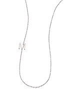 Maya Brenner Asymmetrical Mini Letter Necklace
